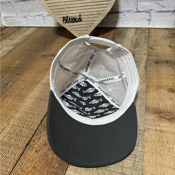 Rep Your Water Texas Hat Cap Snapback Trucker Gray White Fisherman Mesh Back Men - Picture 5 of 7